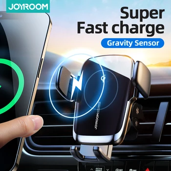 Joyroom 15W Qi Car Phone Holder Wireless Car Charger Automatic Alignment Car Mount CD Air Vent Mount Car Charger Universal 1