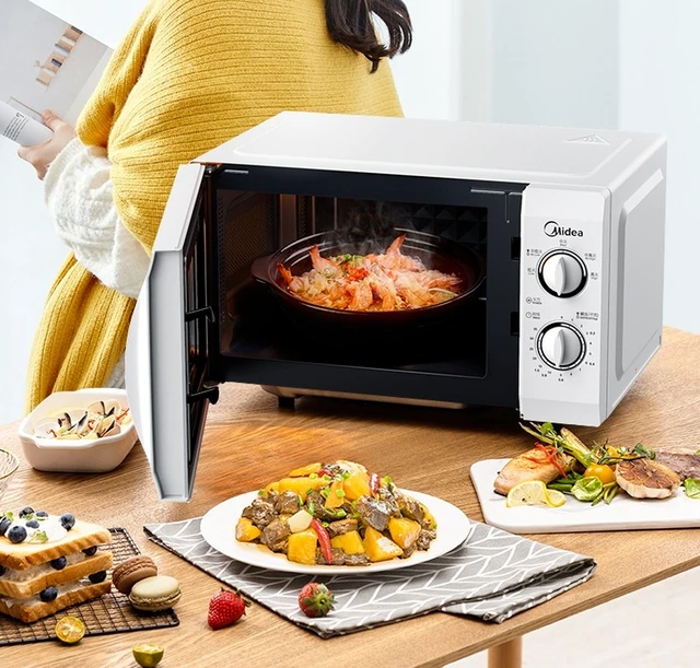 Midea Microwave Oven Small Mechanical Fully Automatic Mini 20l  Multi-function Baking Emblem Furnace - Microwave Ovens - AliExpress