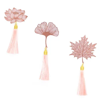 

2Pcs Bookmarks Beautiful Exquisite Creative Leaf Stationery for Home