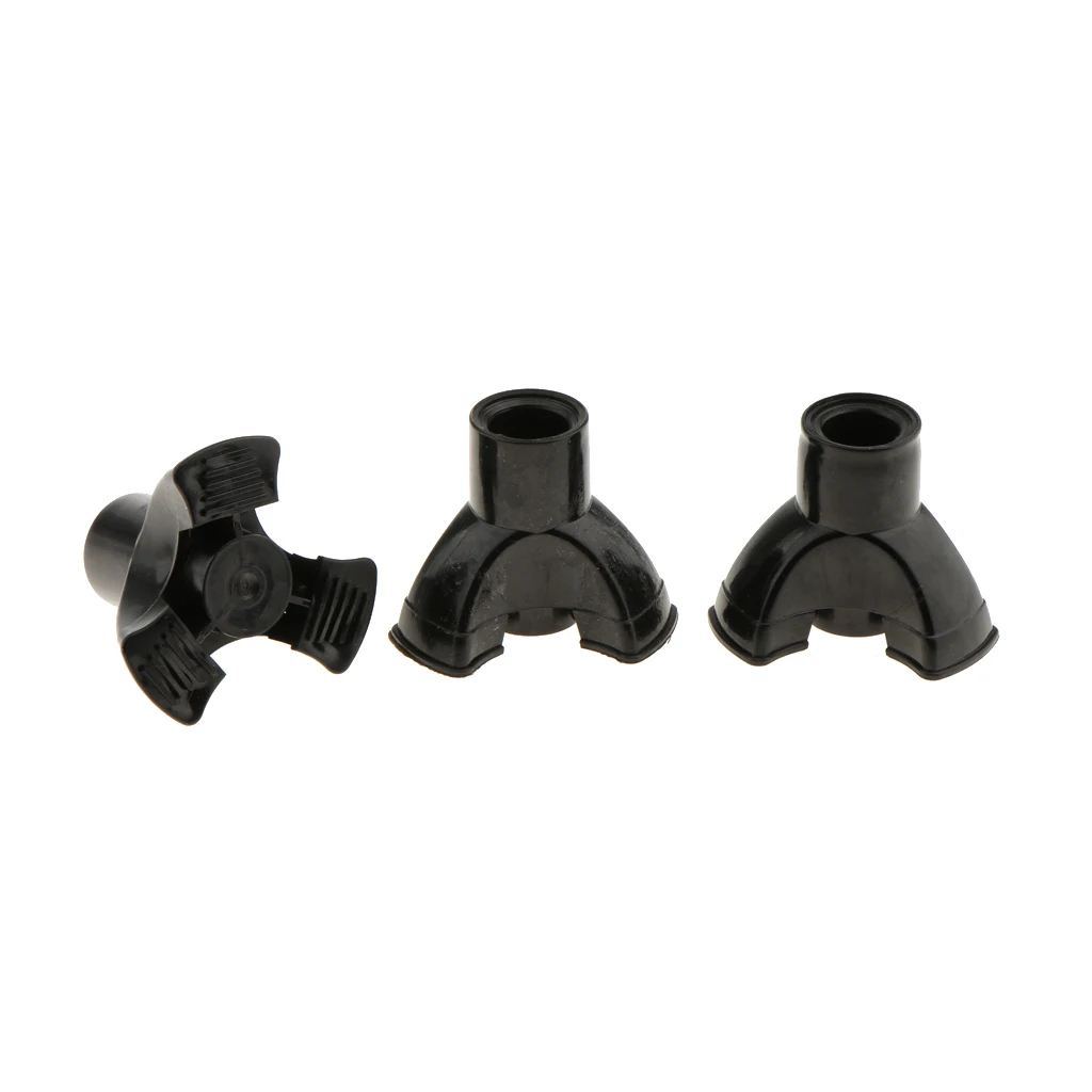 3Pieces Walking Stick Ferrules Rubber End Cane Crutch Protector Bottom