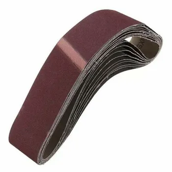 

80/100/120 Grit Sanding Belt Aluminum Oxide Reddish brown Stainless steel
