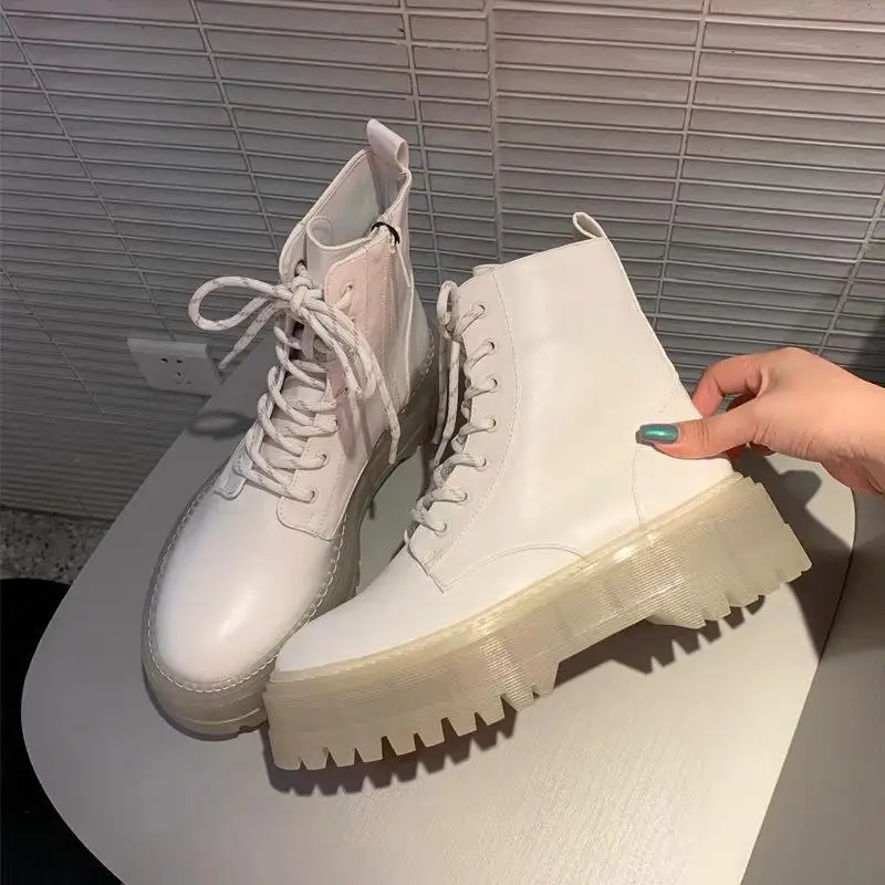 Women Ankle Boots Fashion Platform Warm 