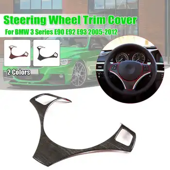 

Car Steering Wheel Decoration Cover Trim Frame Sticker for Bmw E90 3 Series 2005-2012 Car Accessories ABS Pine Grain