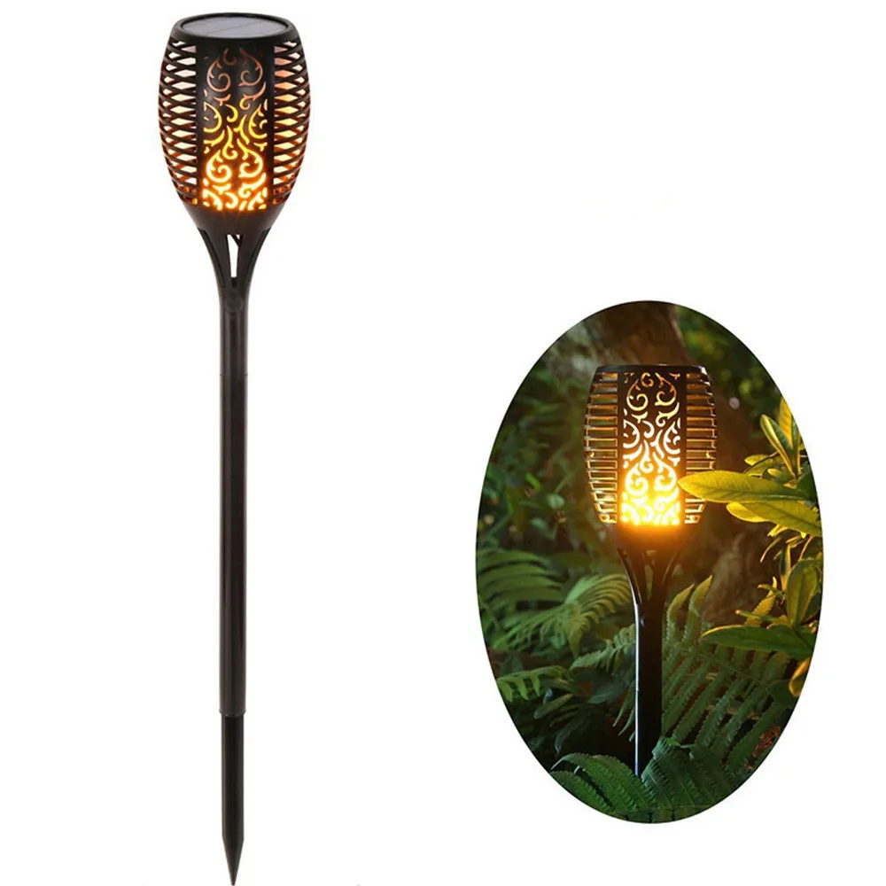

LED Solar Garden Light Outdoor LED Landscape Decoration Light Flame Lamp Waterproof Torch Spotlight Flickering Path Lawn Lamps