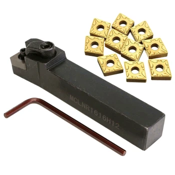 

MCLNR1616H12 16X100mm Index External Lathe Turning Holder with CNMG1204 Inserts