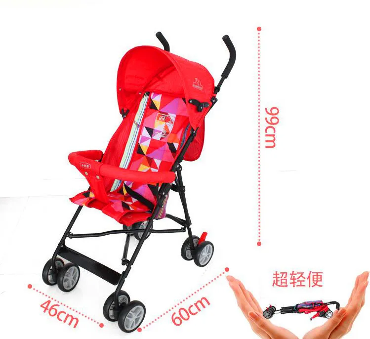 Новый стиль san ba che Младенческая тележка легкая складная детская коляска простота портативная детская коляска