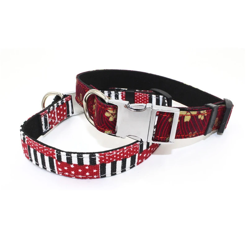 Dog Collar Personalized Fashion Cozy Pet Dog Tag Collar Custom Adjustable Puppy Name ID Collars For Medium Large Dogs Engraved