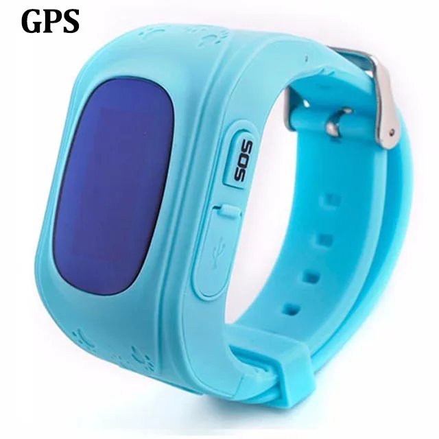 GPS Blue Q50 Детские умные часы OLED анти-потеря gps+ LBS трекер SOS умный мониторинг позиционирования умные часы для детей для IOS и Android - Цвет: GPS Blue