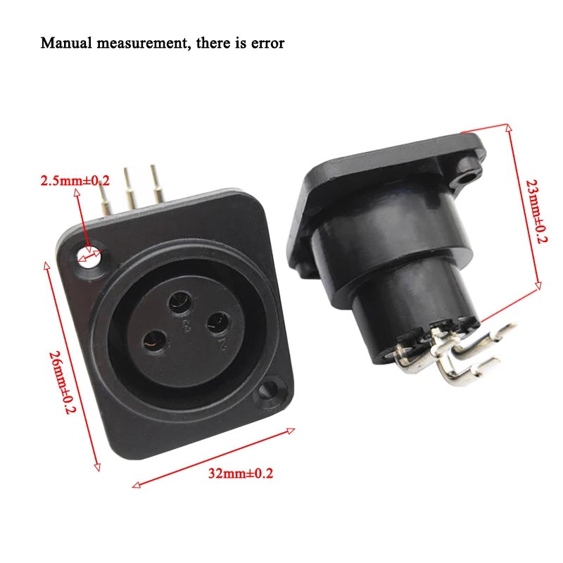 3Pin XLR штекер гнездо пластиковая панель шасси модуль установлен для динамика микрофонный конвертер