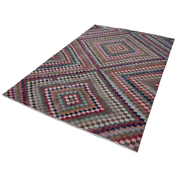 

177x290 Cm Multicolor Handmade Bohemian Rug-6x9 Ft