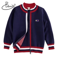 Осенний кардиган для маленьких мальчиков, вязаный свитер, кардиган на молнии с круглым вырезом для девочек, детская одежда, одежда для детей, топы из тонкой шерсти, свитер