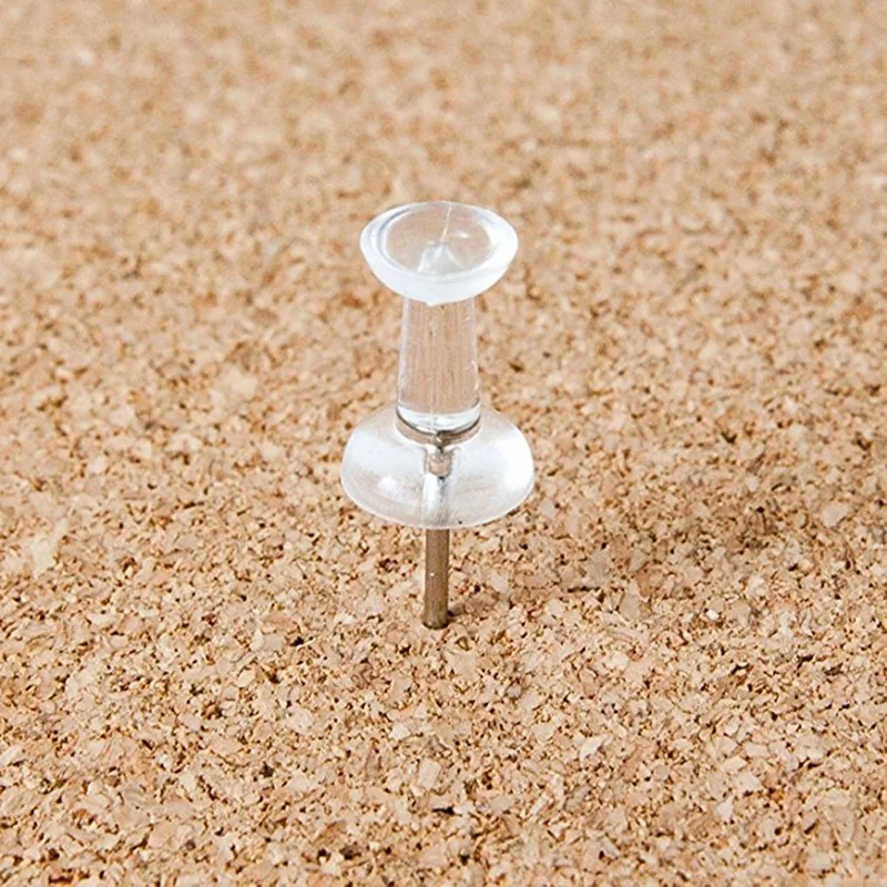 40 шт. прозрачные штифты Thumbtacks стальные точечные доски объявлений офисные школы