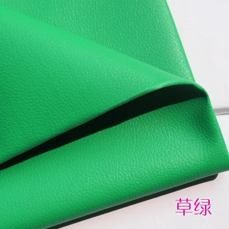 Durable Waterproof Soft Faux Leather Fabric with Lychee Pattern for Upholstery & DIY Projects