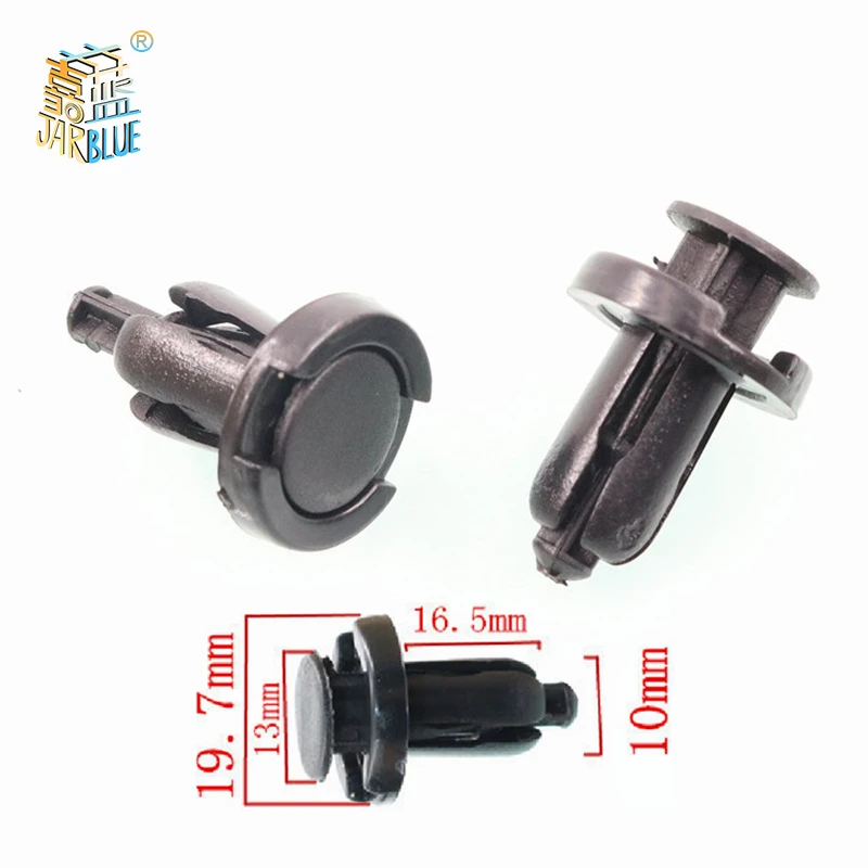 10mm-20pcs 20 шт Универсальный смешанный 6 мм-10 мм отверстие винт пластиковая застежка бампер зажим для крыла пряжка для Audi Toyota Vw Buick honda - Цвет: 10mm-20pcs