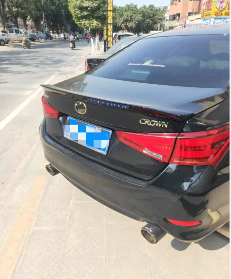 Для Toyota Crown спойлер на задний багажник, крыло высокого качества ABS Материал неокрашенный и Lacque цвет