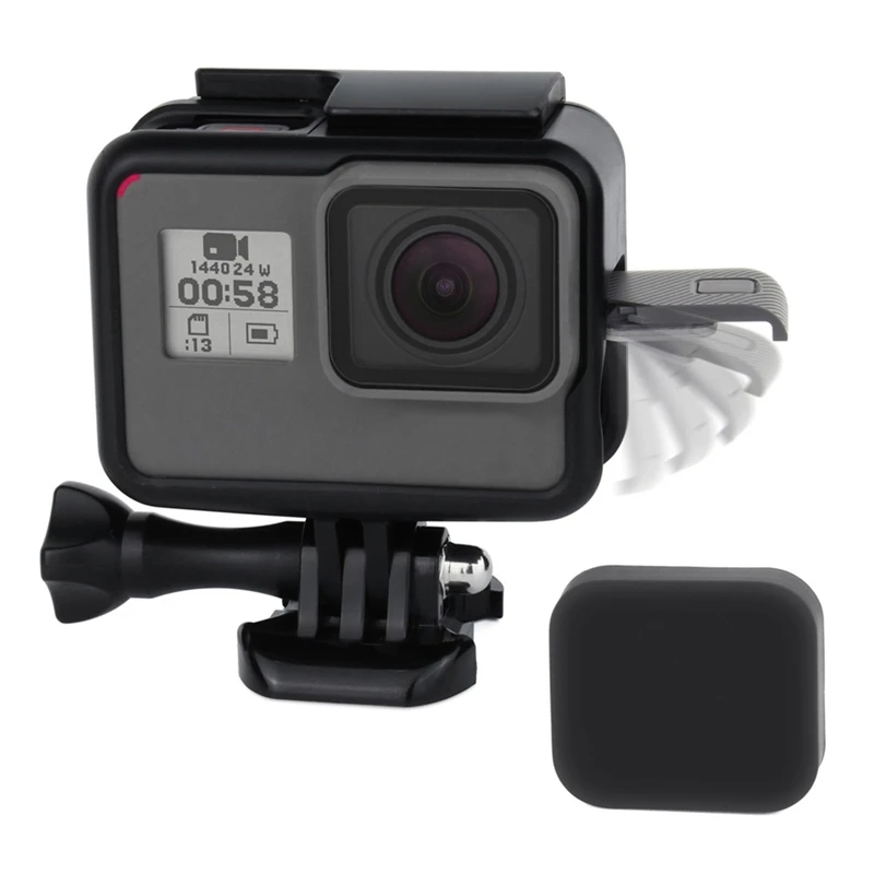 Для спортивной камеры Gopro Hero защитная рамка Боковая открытая защитная рамка Спортивная камера портативный защитный чехол с крышкой объектива fo