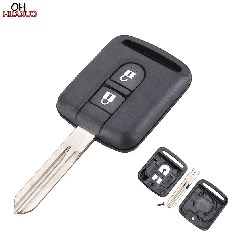 2 кнопки дистанционного ключа оболочки чехол Fob для Nissan Micra K12 Qashqai Navara Almera X-Trail Primera Note Cargo