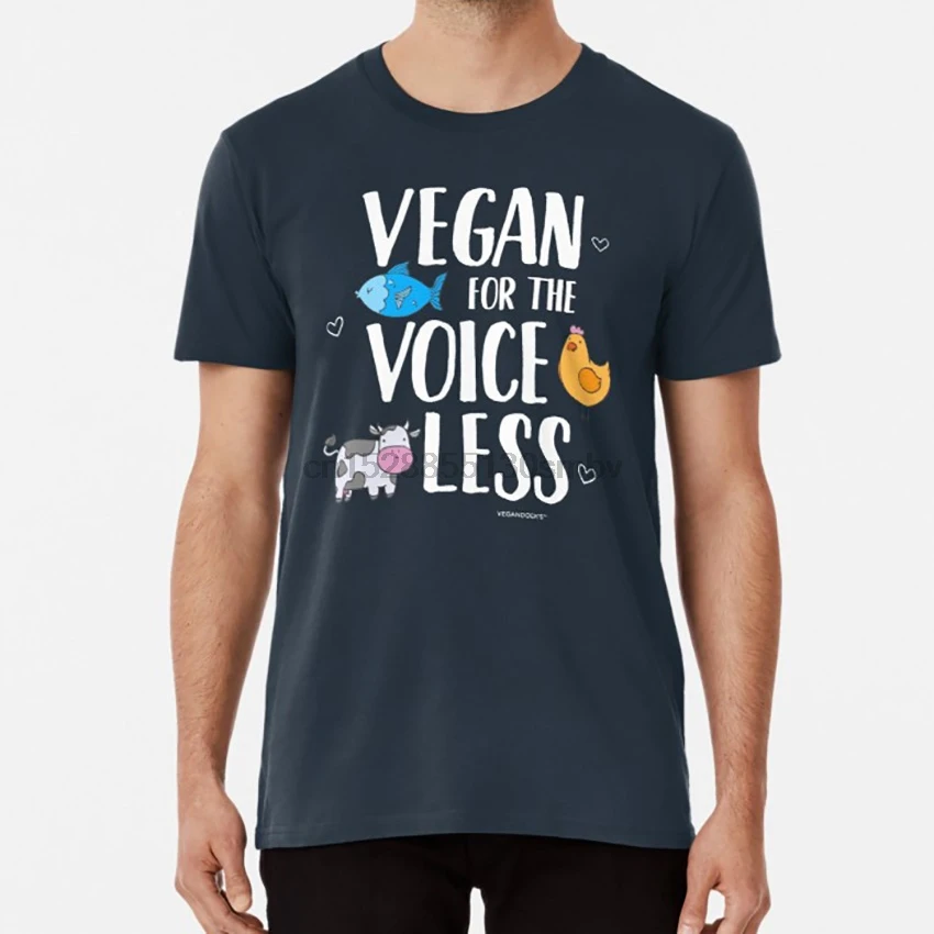 Vegan for the Voiceless сочувствие футболка vegan voiceless веганская безжалостная Милая для