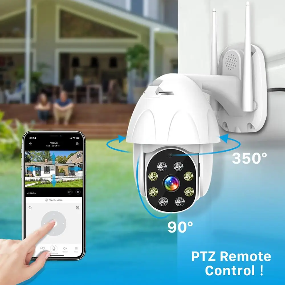 1080P Wifi IP камера беспроводная безопасности уличная 2MP HD наблюдения аудио Onvif ИК