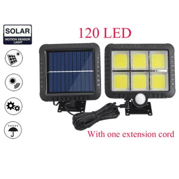 

120LED Solar Light Waterproof Motion Sensor Solar Wall Light Outdoor Garden Lamp for Front Door Yard Garage Deck