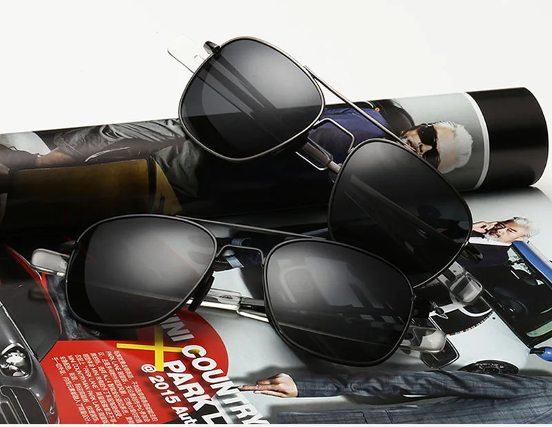 

Hot Sale Polarized Sunglasses Men Women Classic Square metal Driving Sun Glasses Male Fashion Black Shades UV400