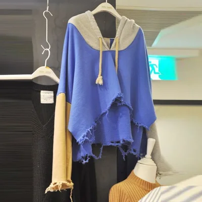 

New Women Spring Autumn Long Sleeve Hood Hoodie Women Loose Pullovers Coat Female Student Street wear Sweatshirt Coats
