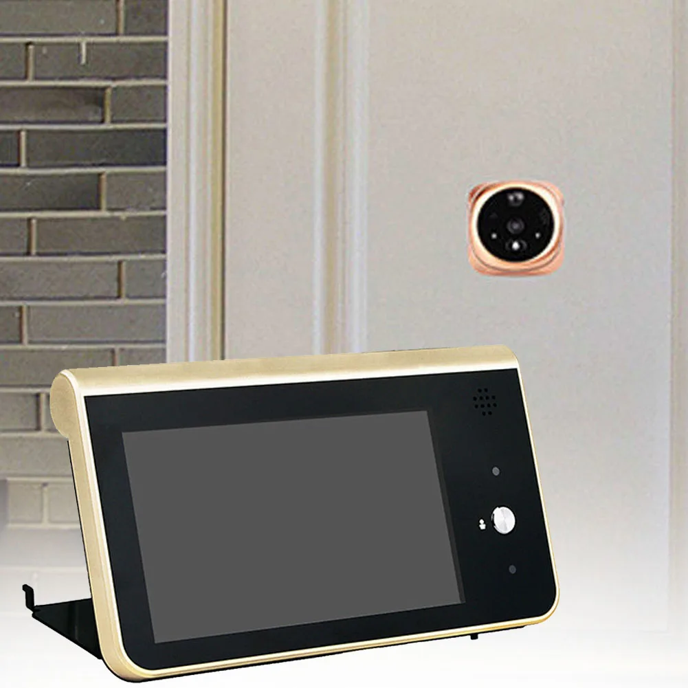 

Smart WIFI Security Phone Wireless Visual Night Vision HD Peephole 4.3 Inch LCD Intercom Motion Detection Video Doorbell Home