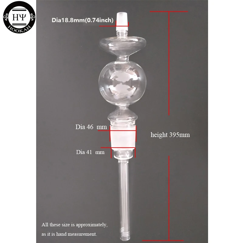 1 шт. стеклянный вниз шток вала диффузор для Светодиодный ART кальян BOSS FIT силиконовая глина ароматизатор чаша NARGUILE EHEAD