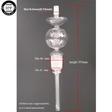1 шт. стеклянный вниз шток вала диффузор для Светодиодный ART кальян BOSS FIT силиконовая глина ароматизатор чаша NARGUILE EHEAD