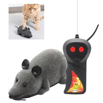 

Wireless Remote Control Cat Toy Remote Simulation Mouse Electric Cat Toy with Remote Control Funny Pet Toy