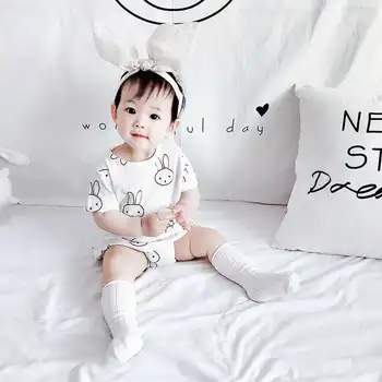 

2020 summer new baby cute animal suit male and female baby breathable short sleeve two-piece suit