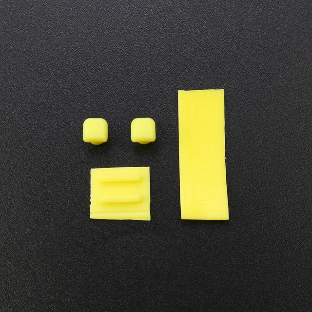 YuXi 8 Color Optional Screw Feet Cover for Nintend DS Lite for NDSL Game Console Screw Feet Cover Rubber Pad Yellow