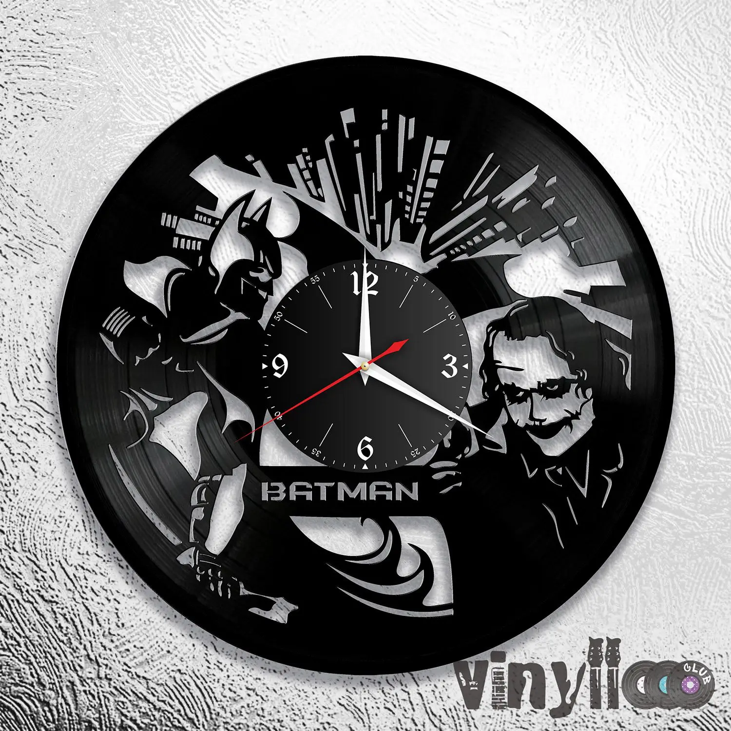 Watch Batman vinyl [version 3] clock of plate watch грампластинки wall made | Дом и сад