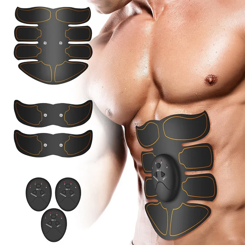 2/4/6/8pcs Set Hip Trainer Abdominal machine electric muscle stimulator ABS ems Trainer Body slimming Massage without retail box