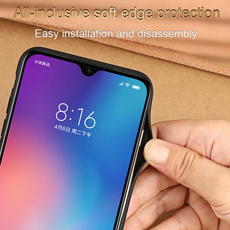 Роскошный кожаный чехол для xiaomi mi 8 lite A2 A1 9T 9 SE чехол противоударный настоящая кожа задняя крышка для xiaomi redmi note 7 K20 чехол