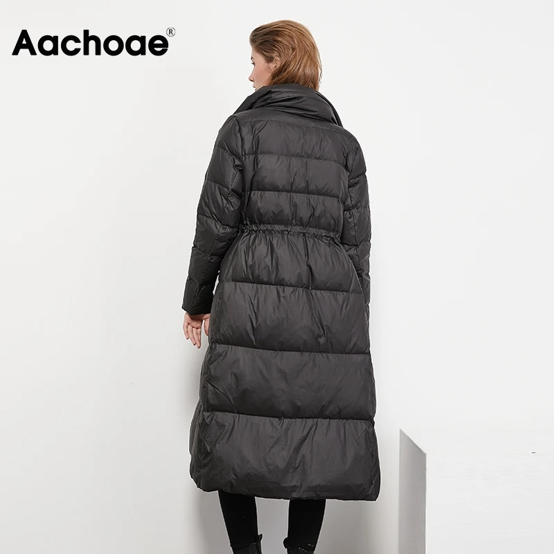 Aachoae Solid Long Womens Coats Long Sleeve Casual