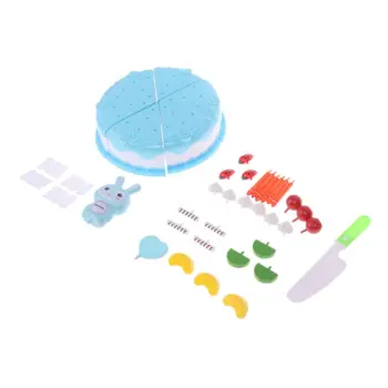 

37PCS Birthday Cake Toy Fruit Cutting Birthday Cake Kitchen Food Toys DIY Birthday Cake Pretend Play Girls Gift Q6PD