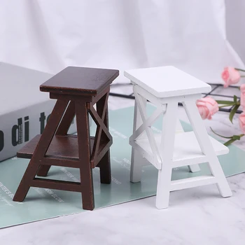 

1:12 Scale Mini Dollhouse Wood Shelf Flower Stand Doll House Handmade Furniture Model Toys for Baby Kids