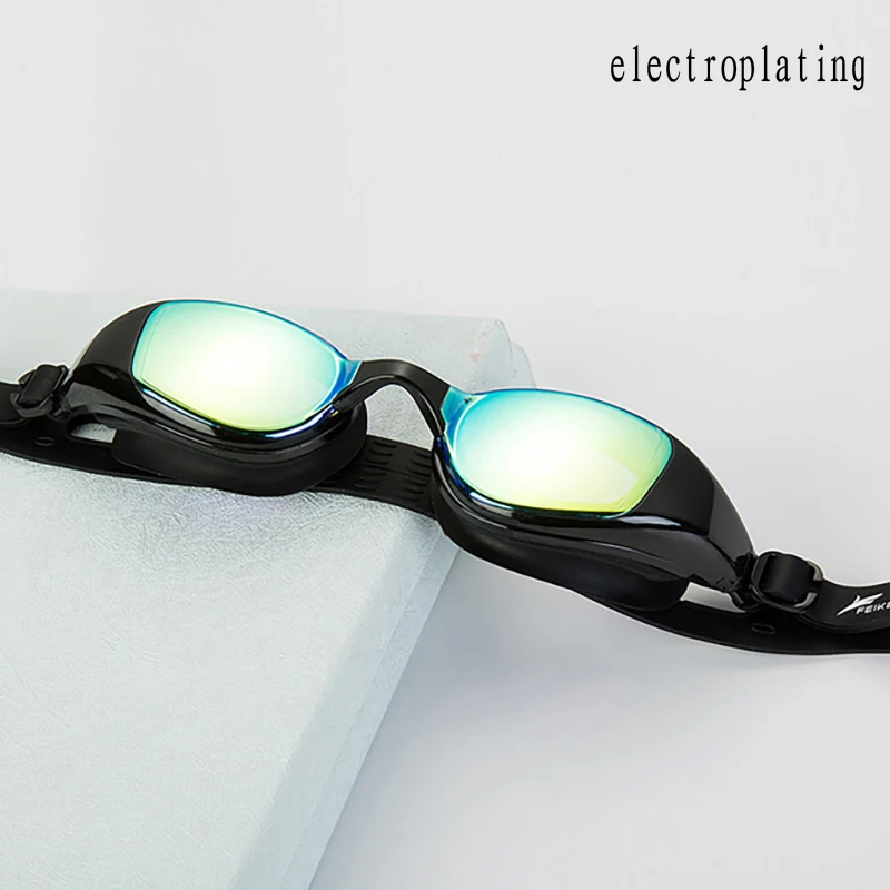 Брендовые новые профессиональные очки для плавания Copozz зеркальное покрытие Водонепроницаемые силиконовые очки для плавания очки для взрослых - Цвет: 02