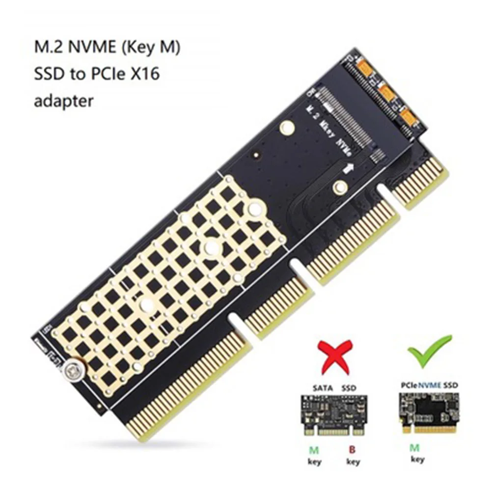 M.2 Накопитель SSD с протоколом NVME NGFF к PCI Express 3,0X16 адаптер с светодиодный M ключ интерфейс карты Suppor PCI Express 3,0x4 2230-2280 Размер