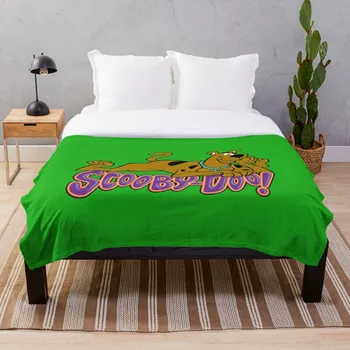 

Scooby Doo Laying On His Logo Throw Blanket Soft Sherpa Blanket Bed Sheet Single Knee Blanket Office Nap Blanket