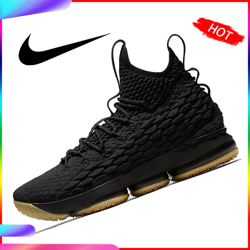 Оригинальные оригинальные мужские баскетбольные кроссовки Nike Lebron 15 LBJ15, спортивные кроссовки, спортивная Дизайнерская обувь, новинка, высокое качество