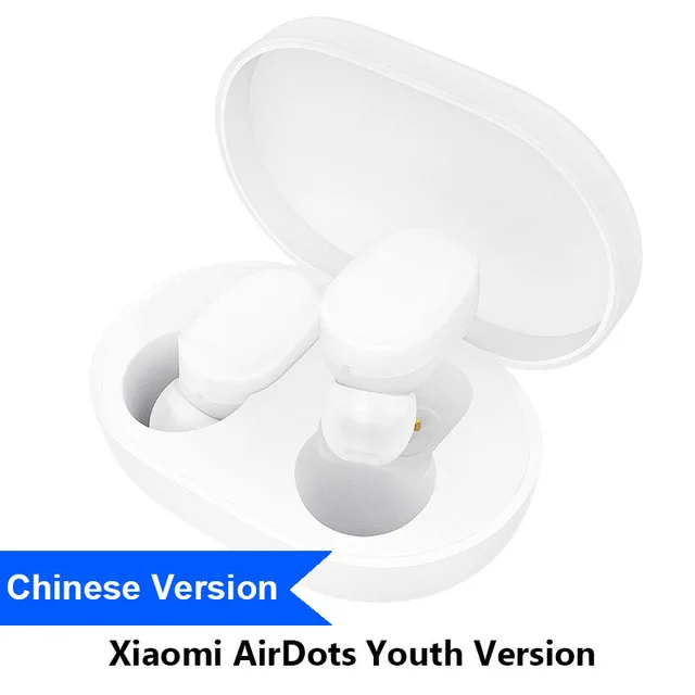 airdots Youth Xiaomi mi наушники AirDots TWS Bluetooth Молодежная версия стерео mi ni беспроводные наушники гарнитура с mi c и зарядной док-станцией - Цвет: airdots Youth