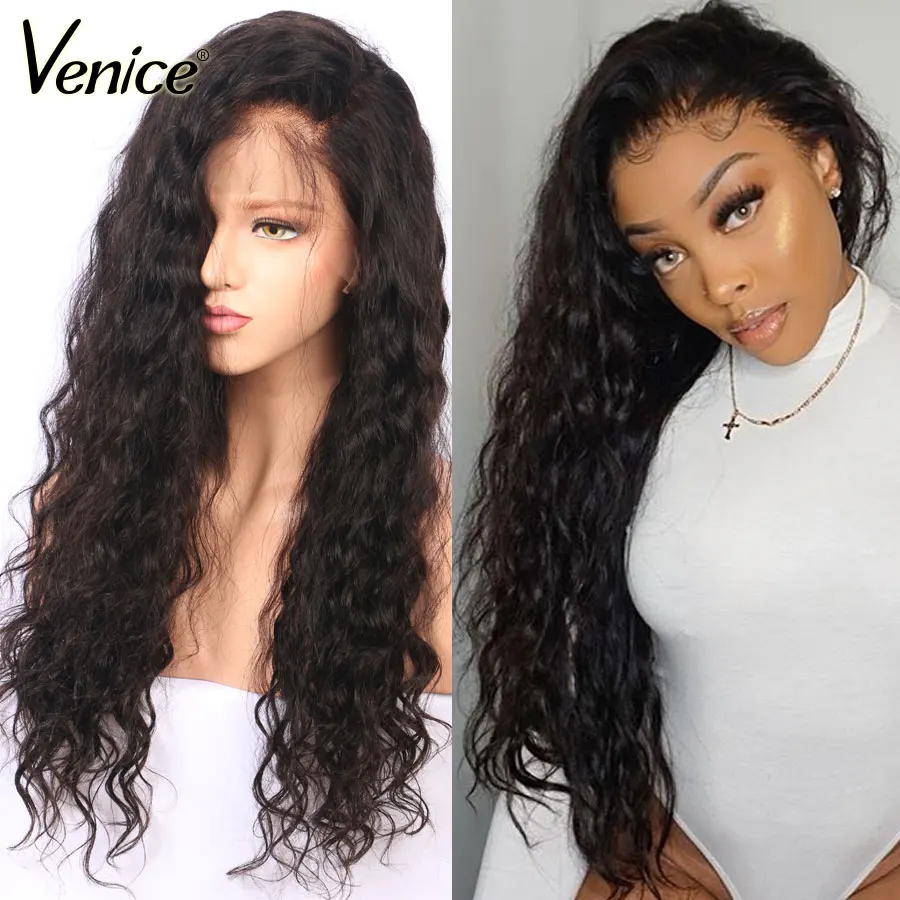 

Venice Hair 370 Lace Frontal Wigs With Baby Hair Pre Plucked 150% 13x6 Lace Wig For Black Women Remy Human Hair Fake Scalp Wigs