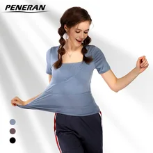 Женская компрессионная футболка с коротким рукавом для йоги и бега, топы для спортзала и тренировок, быстросохнущая дышащая женская футболка для фитнеса, спортивный свитер