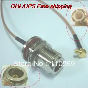 DHL/EMS Горячая 100 шт N Женская переборка штекер mcx прямоугольный обжимной RG316-A2