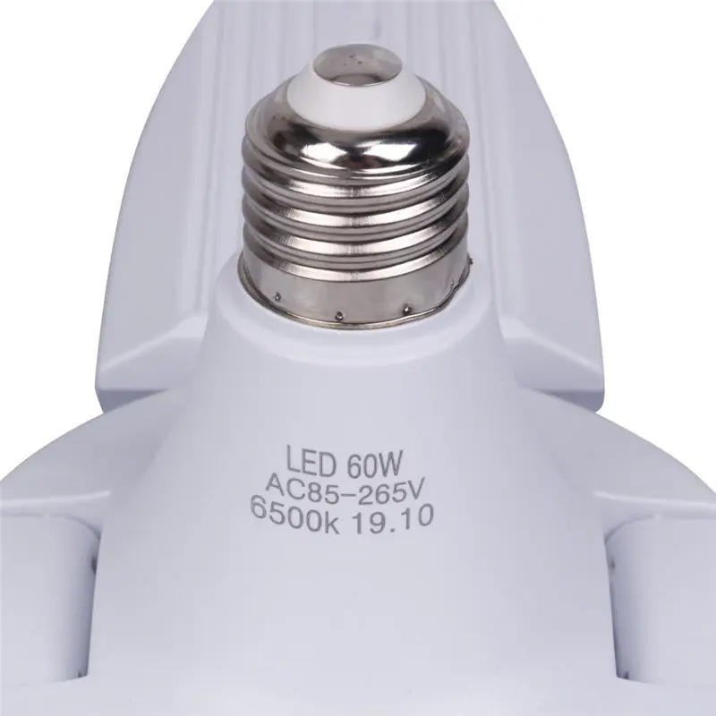 AC85-265V 60 Вт Светодиодная деформируемая лампа E27 B22 для мастерской промышленное освещение светильник гаража Регулируемый потолочный светильник яркий