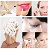 M4YA 100/200Pcs 6 Inch Long Wooden Handle Cotton Swabs Single-Head Cleaning Sterile Sticks Applicator for Wound Clean Oil Makeup 1