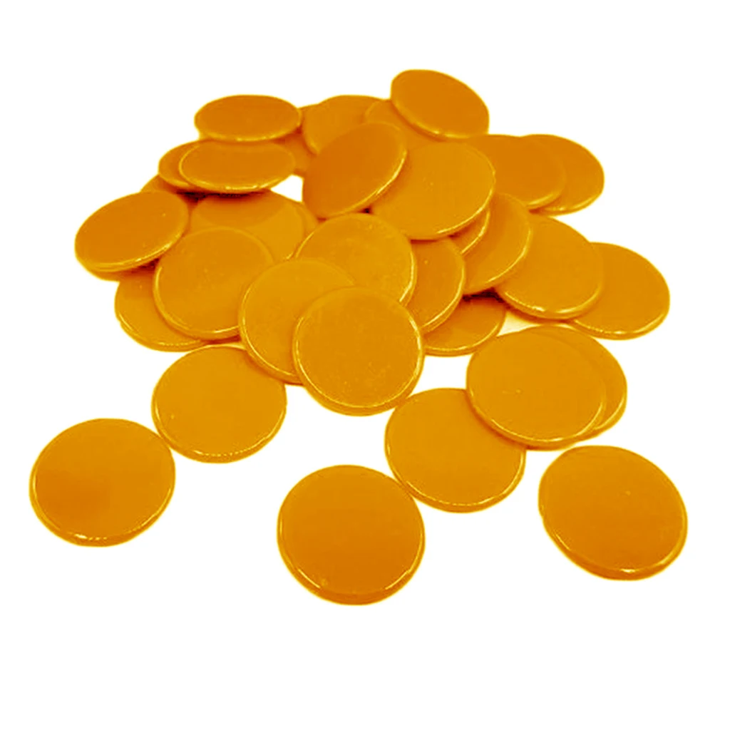 100pcs Poker Chips Coins Solid Color Casino Supply Family Games Accs