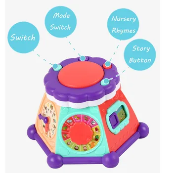 

Kids Baby Roll Drum Musical Instruments Band Kit Children Toy The Best Gifts for kids ever Juguetes divertidos игрушечный#2